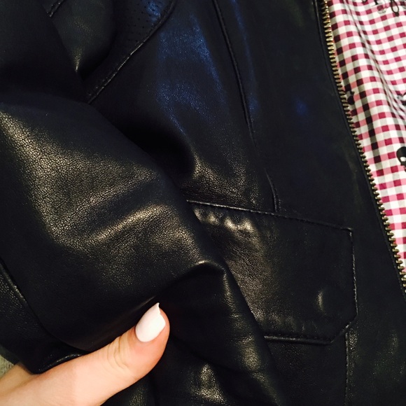 Mackage Lambskin Leather Bomber - Picture 8 of 8